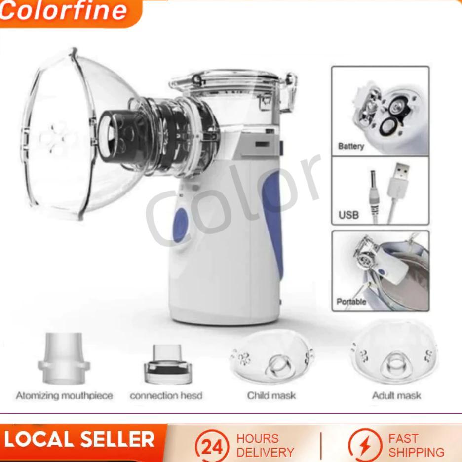 [COD] Mini Portable Mesh Nebulizer Murah Alat Terapi Bantu Pernapasan Asma Inhaler Inhalasi