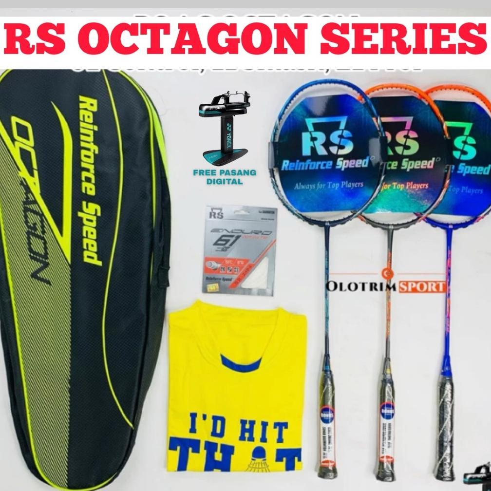 Raket Badminton RS AG OCTAGON 01 02 11 12 21 22 PRO CONTROL SMASH SPEED POWER PROF CONTROL Original
