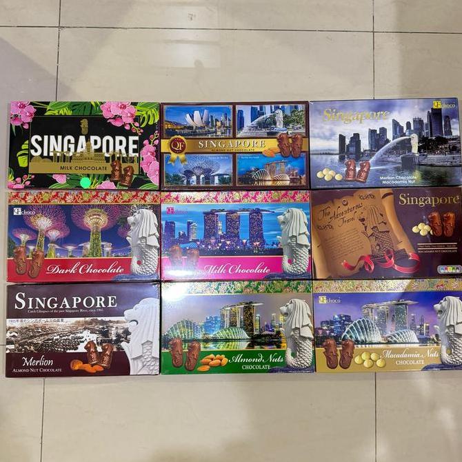 COKLAT QF CHOCO SINGAPORE BOX 125GRAM HALAL IMPORT COKELAT ALMOND