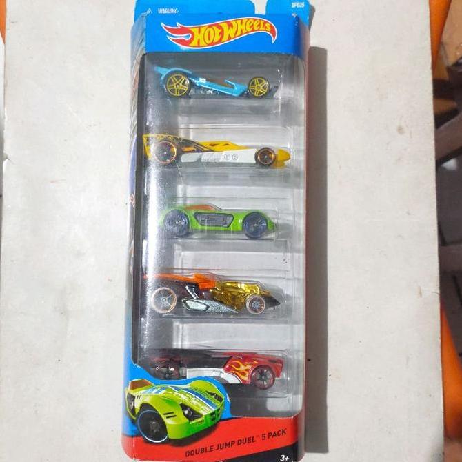 HOTWHEELS HOT WHEELS GIFT 5 PACK DOUBLE JUMP DUEL RD 10 RD 06 BUZZ BOMB 2014 FUN99