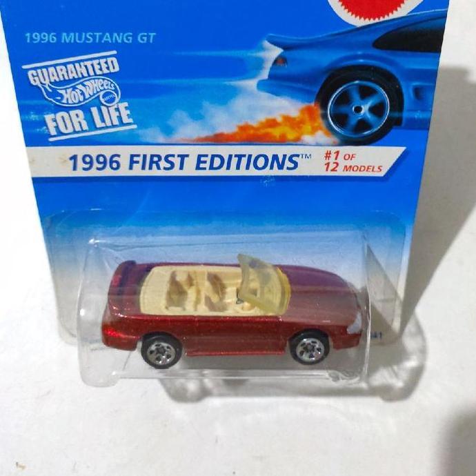 HOTWHEELS HOT WHEELS 1996 96 MUSTANG GT CONVERTIBLE MERAH 1996 FIRST EDITIONS FUN99
