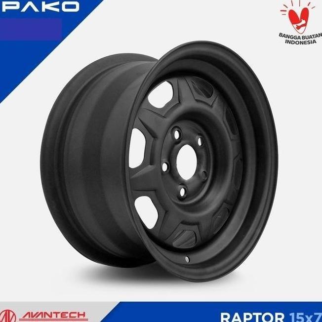 Terlaris 4Pcs Velg Mobil Avantech Raptor  15X7.0 5H 114.3 Et30  Kaleng Ring 15 R15 Mobil Innova Crv 