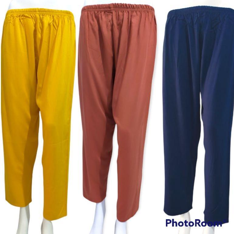 LIMITED VSILKA CELANA TIDUR WANITA PANJANG KATUN RAYON POLOS / CELANA PANJANG SANTAI