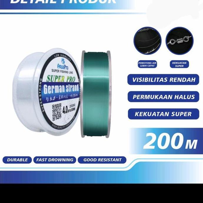 Senar Pancing nylon Germany kuat 200 meter