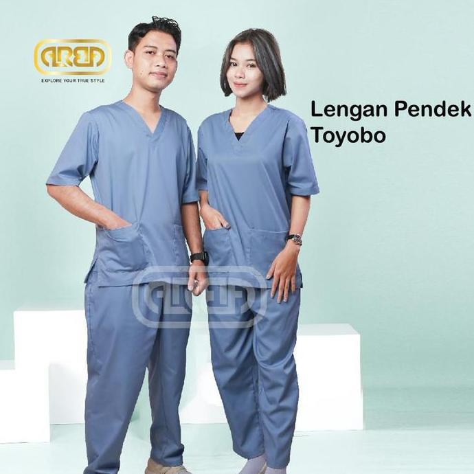 Baju Jaga  Lengan Pendek Bahan Toyobo