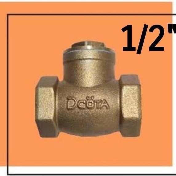 nextwaver / Check valve 1/2 inch Kuningan Swing check valve 1/2" kuningan Diskon