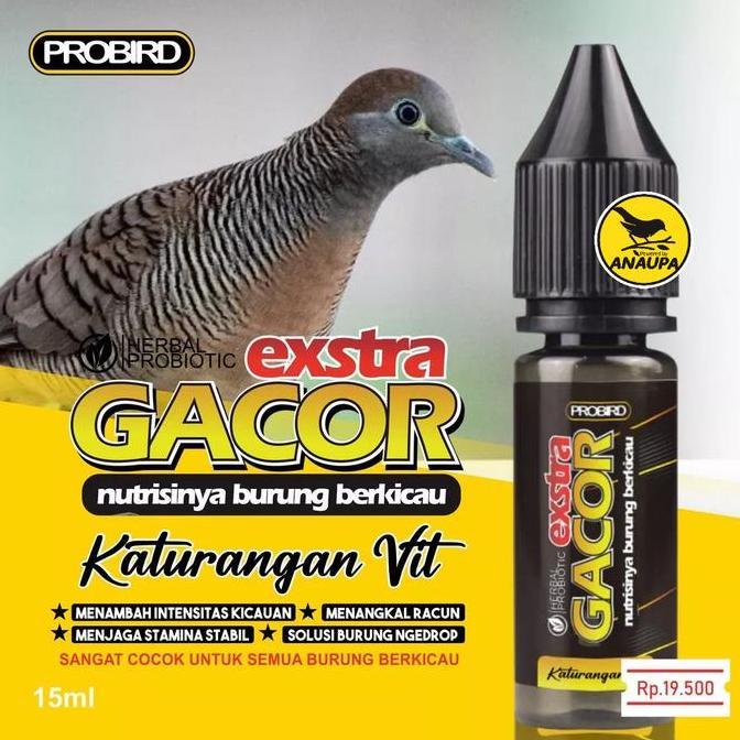 Extra Gacor Vitamin Burung Perkutut Katurangan Vit - Probird - Anaupa Allshop