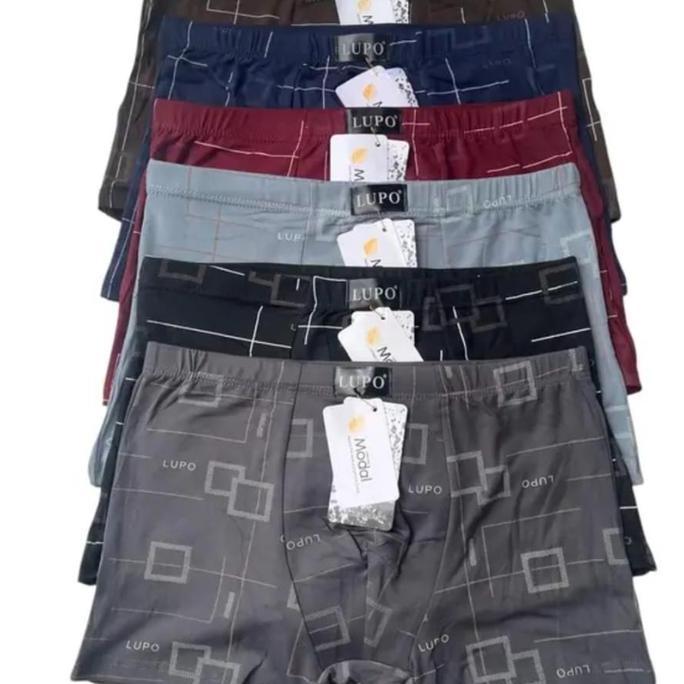 CELANA DALAM PRIA MODEL BOXER SEMPAK MOTIF PRINTING TERBARU KATUN ADEM SIZE L-XL-XXL-XXXL Dewasa Seg