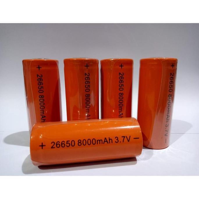 Baterai 26650 Rechargeable Baterai Senter 3.7 V baterai cas tahan lama [terbaik]