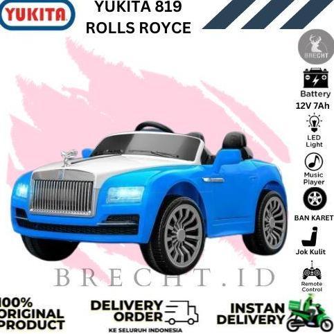 Terlaris Mainan Anak Mobil Aki Yukita 819 Rolls Royce