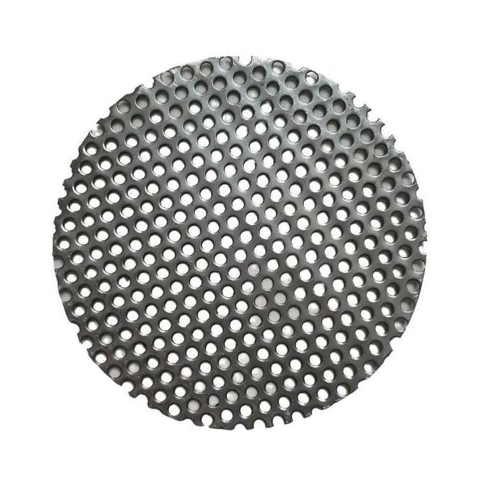 Plat Bulat Peforated Lubang 5mm Tebal 1mm Stainless