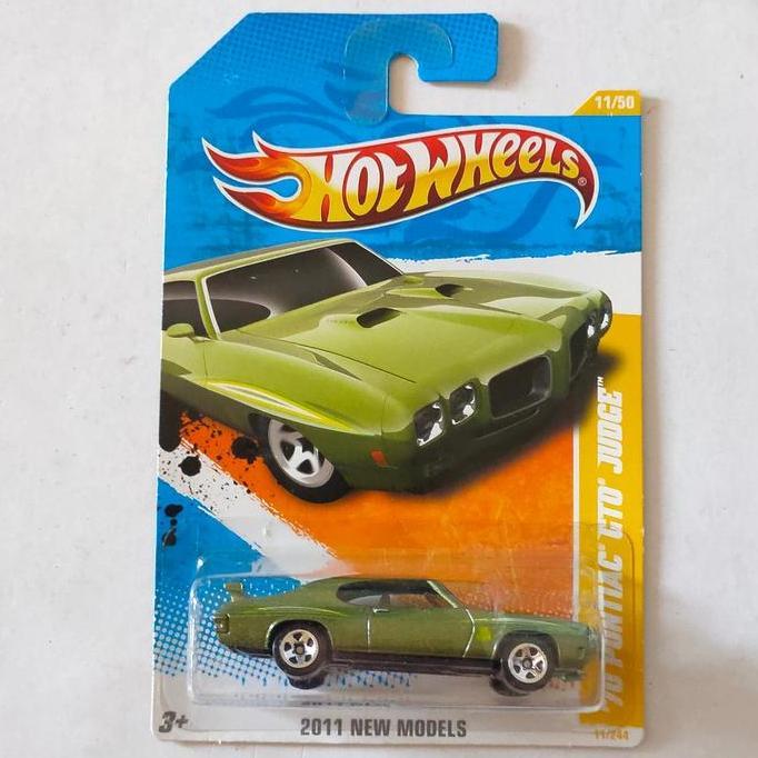 HOTWHEELS HOT WHEELS 70 PONTIAC GTO JUDGE HIJAU 2011 FUN99