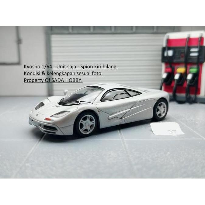 KYOSHO MCLAREN F1 SILVER UNIT ONLY MINUS 1/64 CADATOYS
