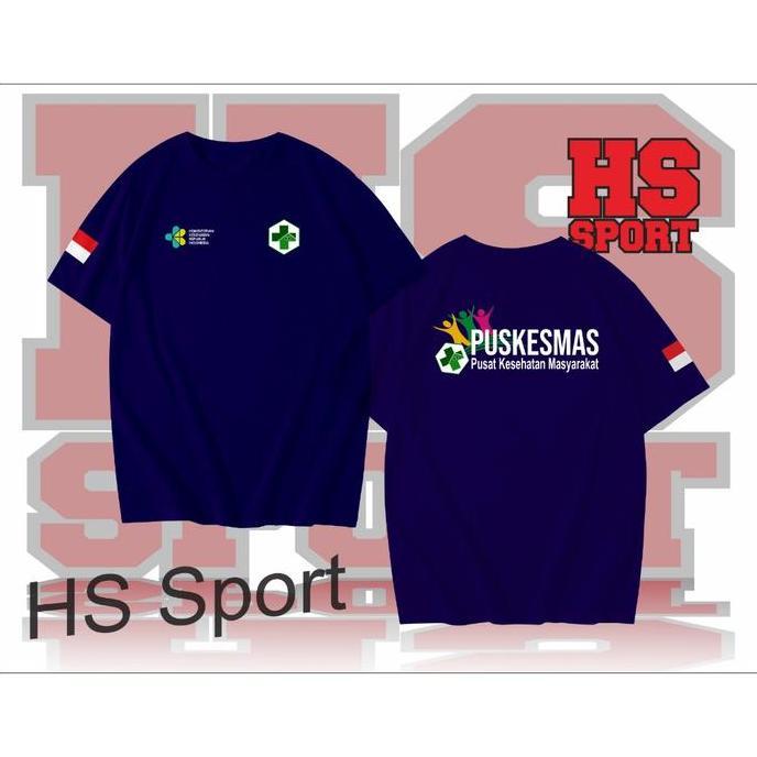 BAJU PUSKESMAS - KAOS PUSKESMAS - BAJU KESEHATAN - BAJU KEMENTRIAN KESEHATAN Abu Biru