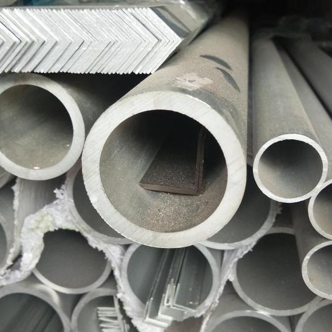 pipa aluminium od 88.9mm tebal 4.5mm x 1000mm pipa aluminium alumunium