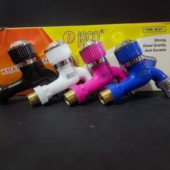 Kran Isco Grosir 12 Pcs Kran Taman Isco Drat Kuningan
