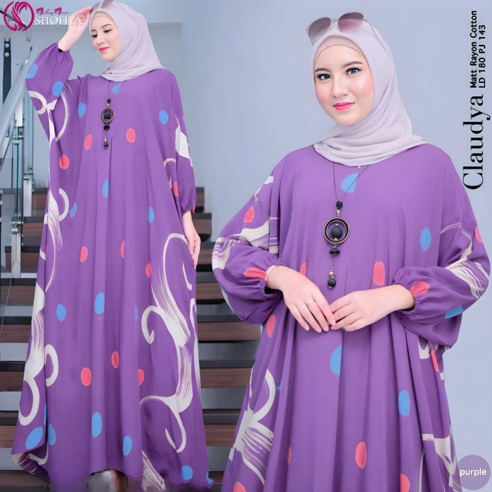 Diskon Ayesha Fashion - Gamis Kaftan Baju Muslim Wanita Jumbo Bahan Rayon Premium Adem Terbaru Motif