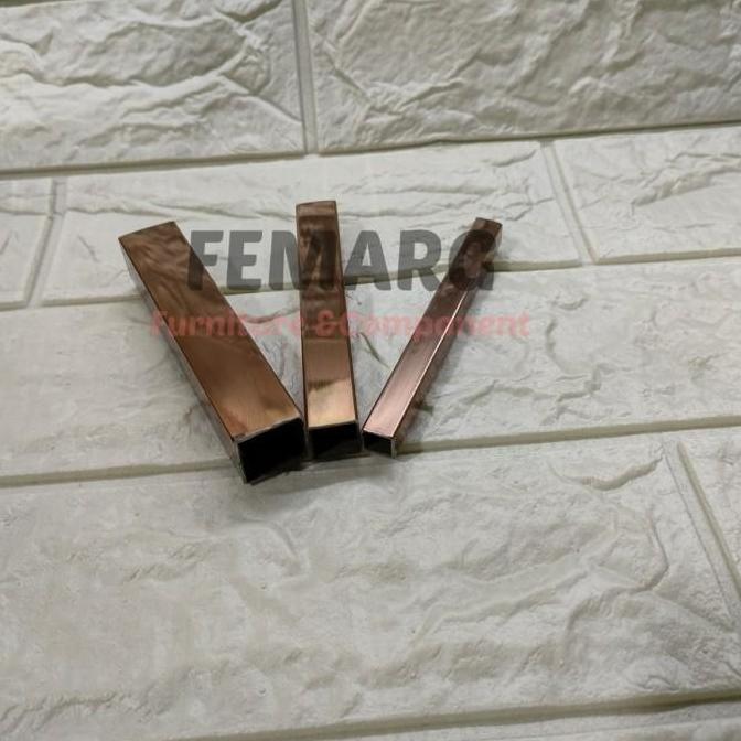 HOLLOW STAINLESS 20X40mm FEMARG SUS 201 MIRROR GOLD |ROSE GOLD |BLACK