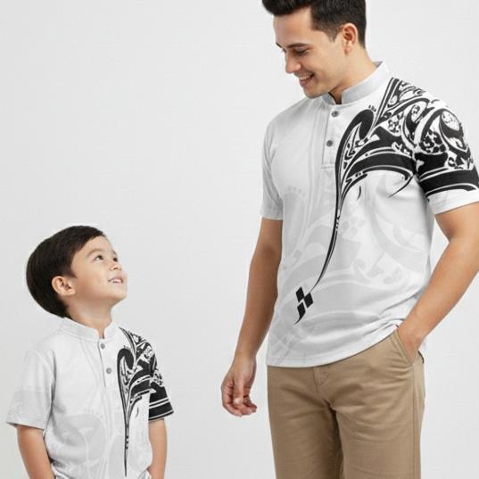 Baju Jersey Koko Arab Arabian Saudi Pria Dewasa Lengan Pendek Dan Lengan Panjang Putih
