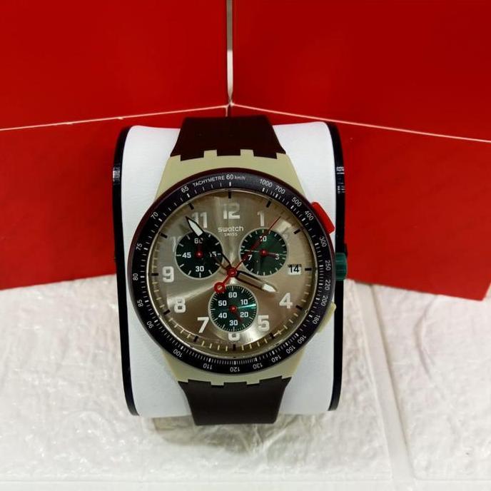 Swatch CHRONO Jam Tangan Pria SWATCH SUST402 OBSIDIAN INK Original