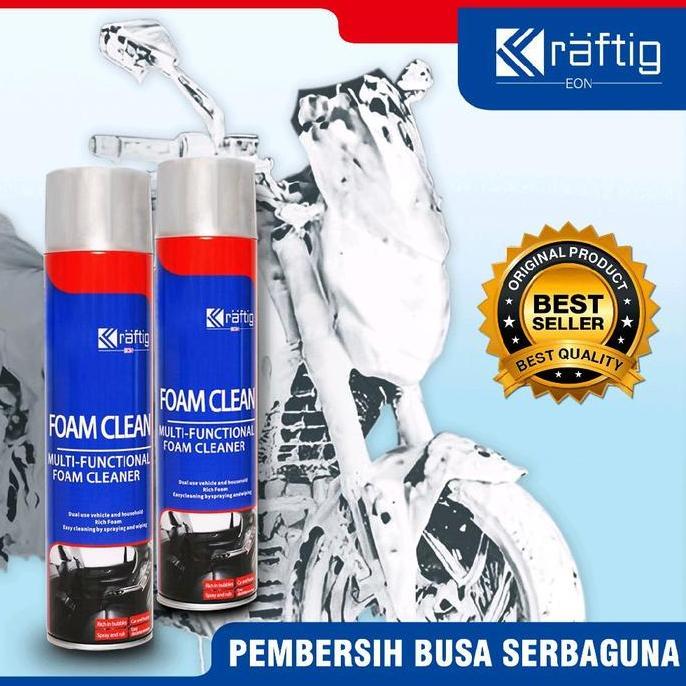 Kraftig EON Foam Cleaner - Pembersih Interior Mobil Serbaguna untuk Jok Motor Sofa Springbed & Furni
