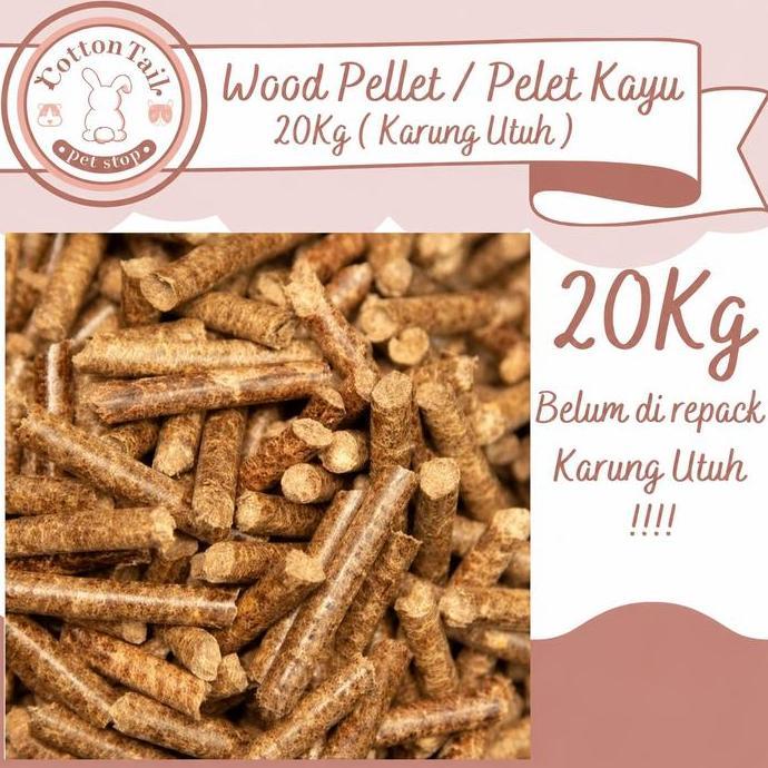 Wood Pellet / Pelet Kayu / Wood Pelet / Pellet Kayu Alami 20KG Diskon