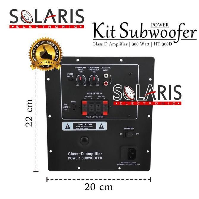 fauziakh.store / KIT POWER SUBWOOFER AKTIF Class D 300 Watt HT-300D Amplifier Bass Diskon