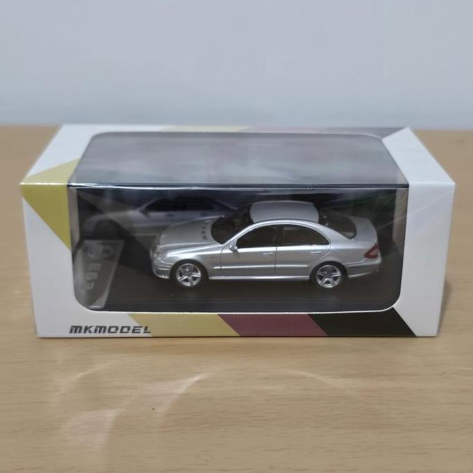 MK Model Mercedes Benz MKmodel E63 w211 Silver Diecast Koleksi Mobil Mainan Mini Scale 1/64 Hotwheel