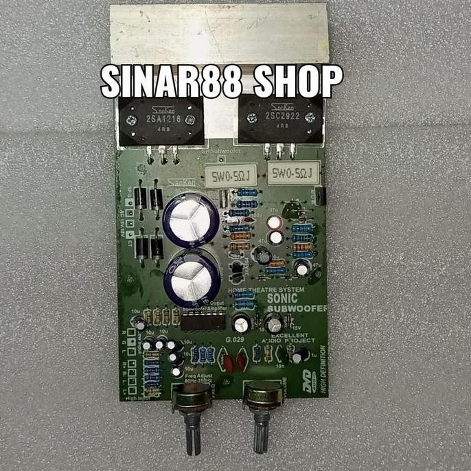 fahmifahstore / KIT POWER AMPLIFIER AKTIF ACTIV SUBWOFER SUBWOOFER SONIC BOOM SONICBOO Diskon