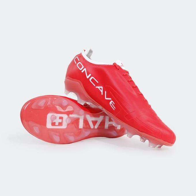 Promo Concave Sepatu Bola - Halo + Maze Fg - Red / White