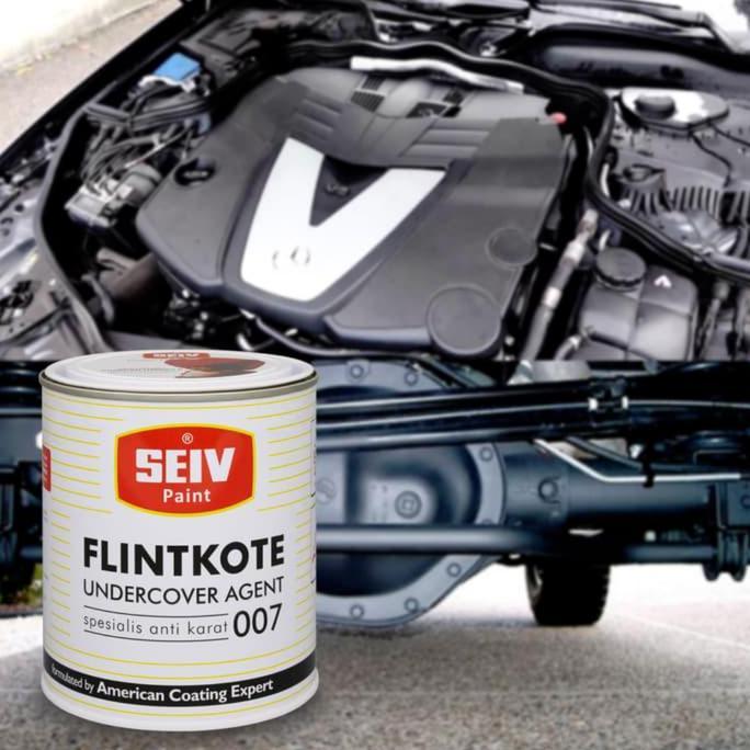 SEIV FLINTKOTE FLINKOTE CAT BESI ANTI KARAT WARNA HITAM DOFF 007