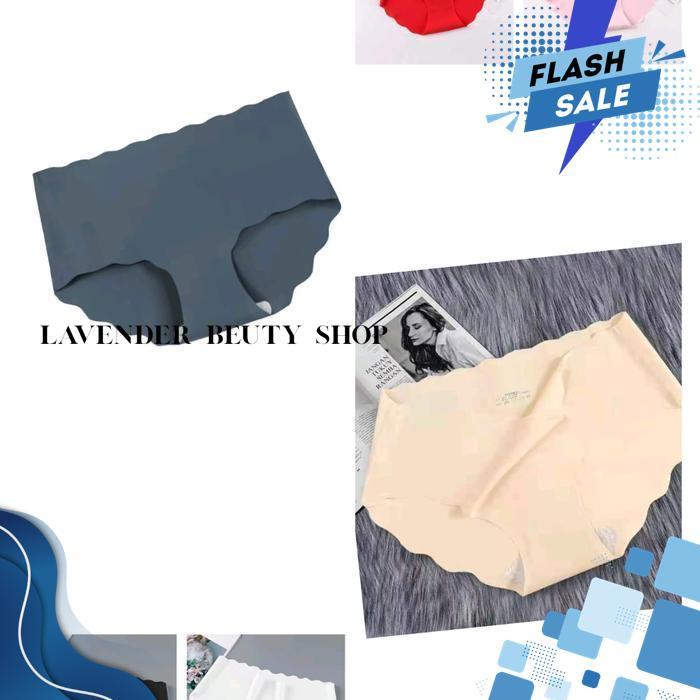 CELANA DALAM WANITA SEAMLESS LYCRA ELASTIS NYAMAN 89955 IX2 BY LAVENDER BEAUTY SHOP