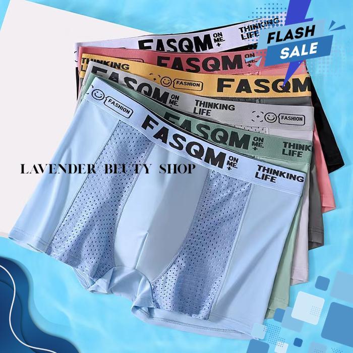 CELANA DALAM BOXER PRIA NYLON LYCRA STRETCH FIT 9921 KK3 BY LAVENDER BEAUTY SHOP