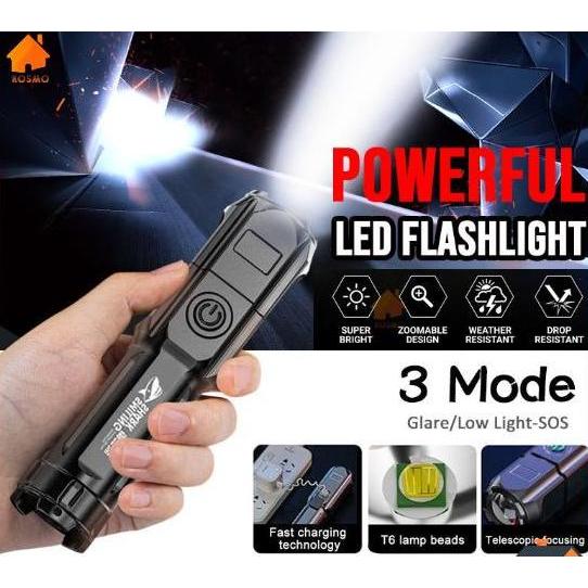 Senter Mini Senter LED MINI Portable Super Terang Jarak Jauh Usb LM
