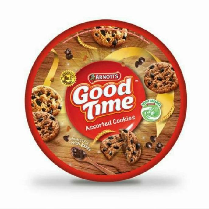 Good Time Cookies biskuit 277 gr roti kaleng kue lebaran promo murah