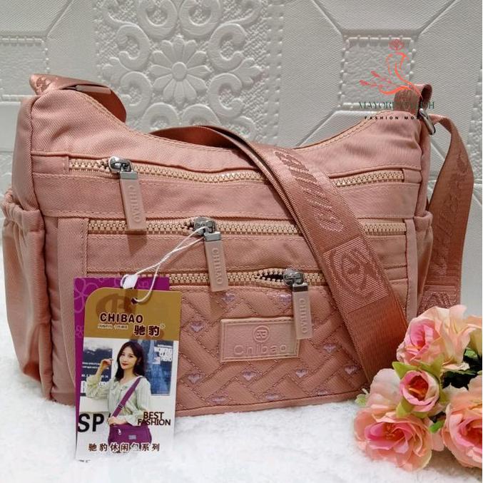 tas selempang wanita chibao 7133-ab kanvas