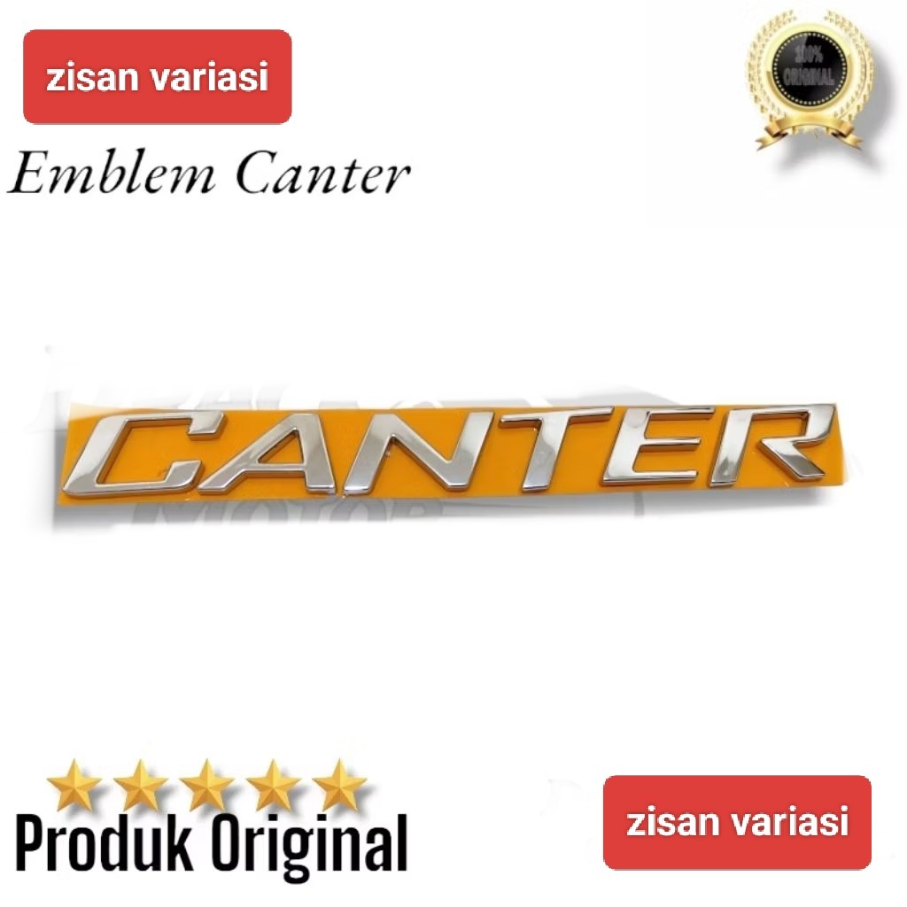 Emblem Tulisan Canter Chrome Original new fuso canter euro4 // Emblem Tulisan Canter new fuso canter