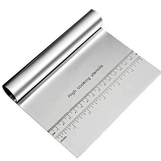 Scraper stainlesteel perta buttercream pemotong adonan stianlesteel