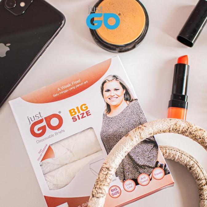 JustGo Disposable Underwear Celana Dalam Sekali Pakai Wanita BIG Size