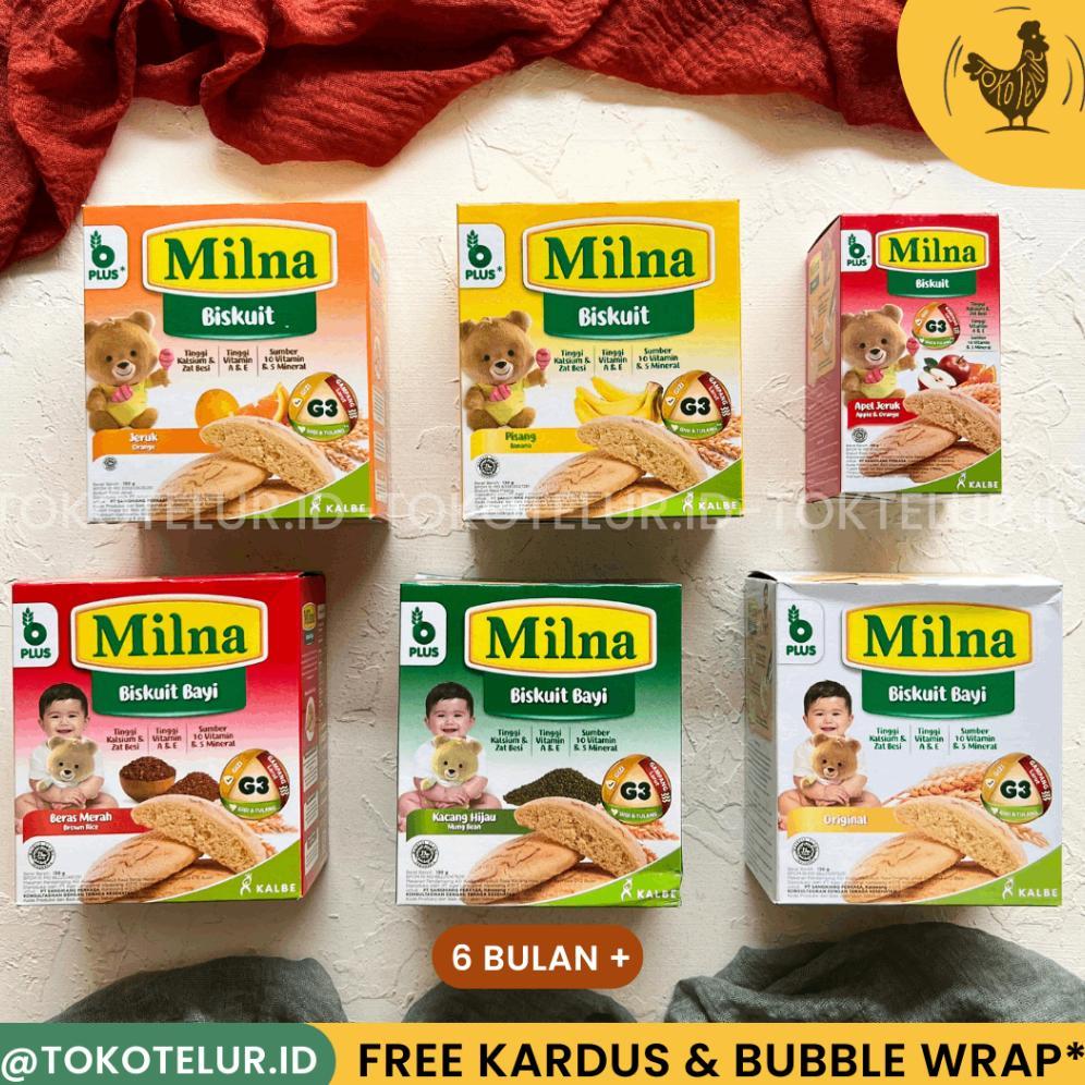 MILNA - BISKUIT BAYI 6+ | Cemilan Snack Biskuit Anak Bayi MPASI Sehat HALAL