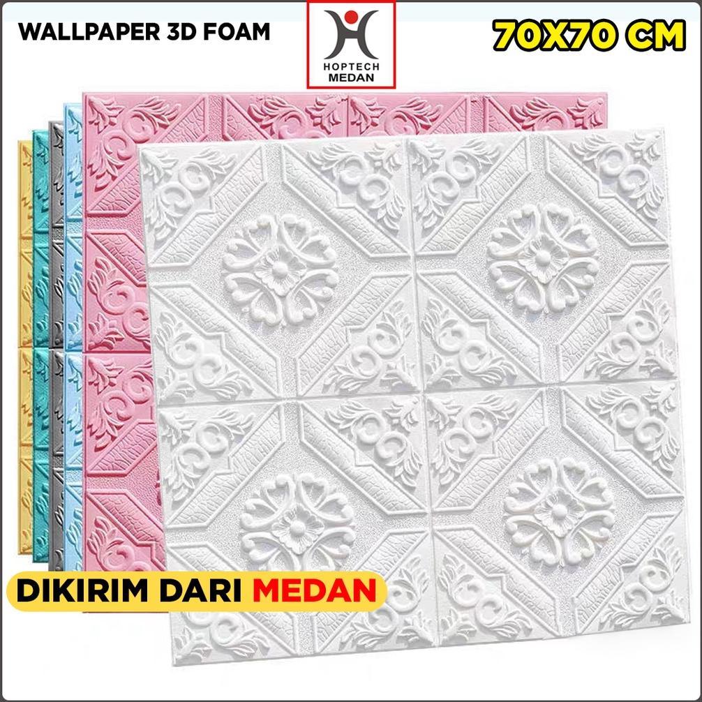 Exclusive Wallpaper 3D Foam / Walpaper Dinding 3D Motif Foam Batik More High Quality / Wallfoam Stic
