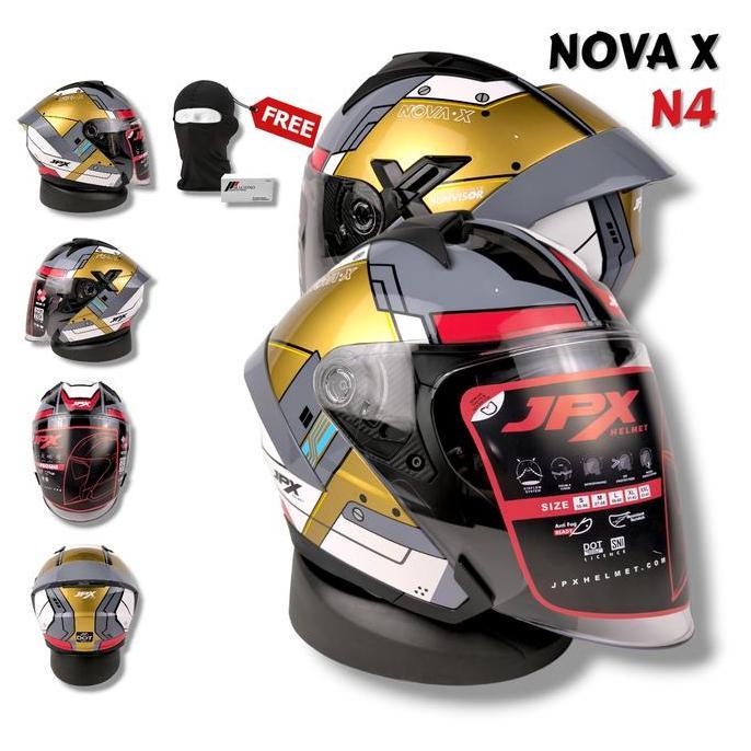 Jpx Nova X N5 Escape | Helm Jpx Nova X Half F Helmet Motorcycle Sporty Visor