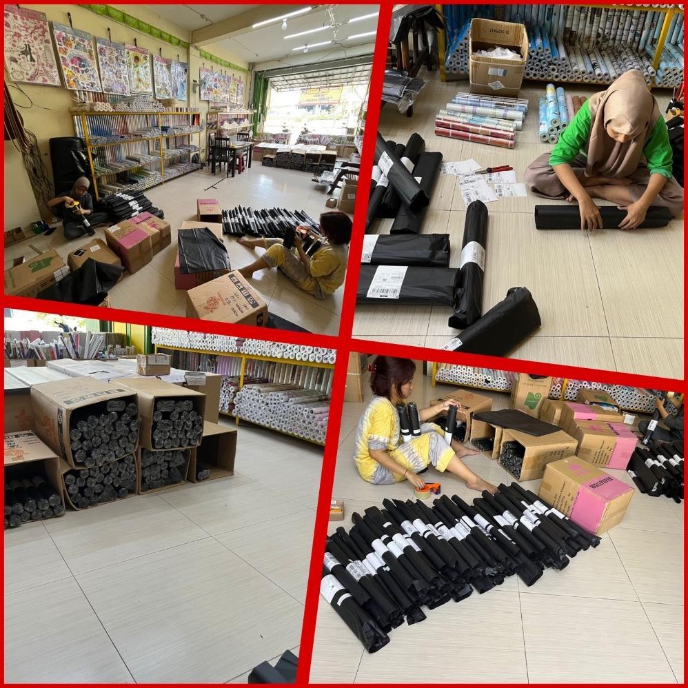 PAKET HEMAT Wallpaper dinding 10 meter Wallpaper dinding kamar tidur stiker dinding kamar tidur MOTI