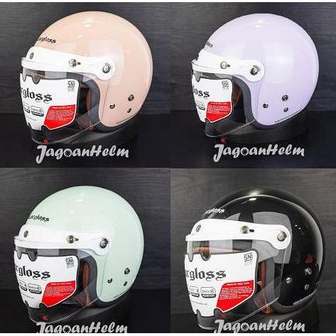 CARGLOSS HELM CF HIJAB RETRO | SOLID | CFH HIJAB CARGLOSS