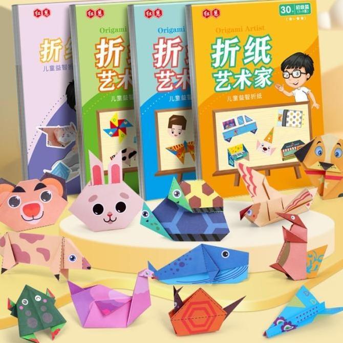 [] 3d Buku Origami/Origami Kartun Animal/Hewan Mainan /Mainan Pendidikan