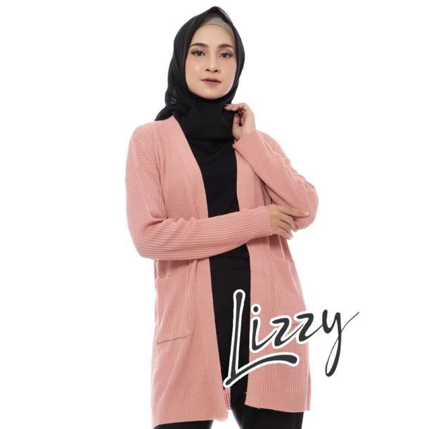 Premium Lizzy Outfit Cardigan Rajut Panjang Belle Korean Style Rajut Wanita