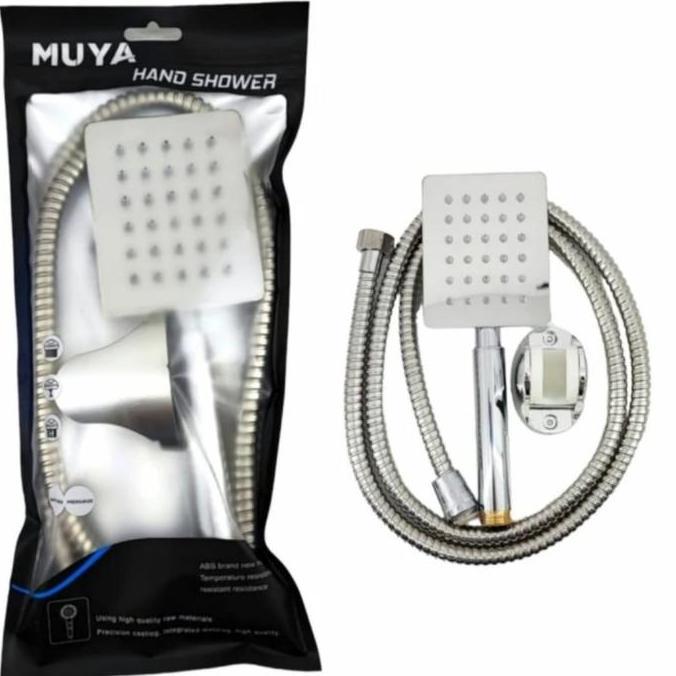 HAND SHOWER PANAS DINGIN CHROME HITAM/SHOWER TANGAN MODEL TOTO KOTAK