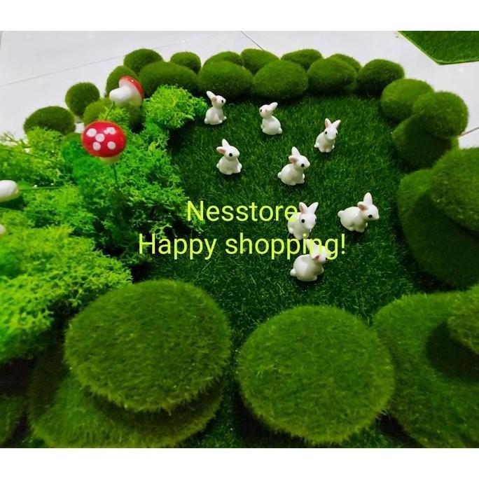 Kelinci Miniatur Maket Miniatur Resin Kelinci Mini Hiasan Paskah