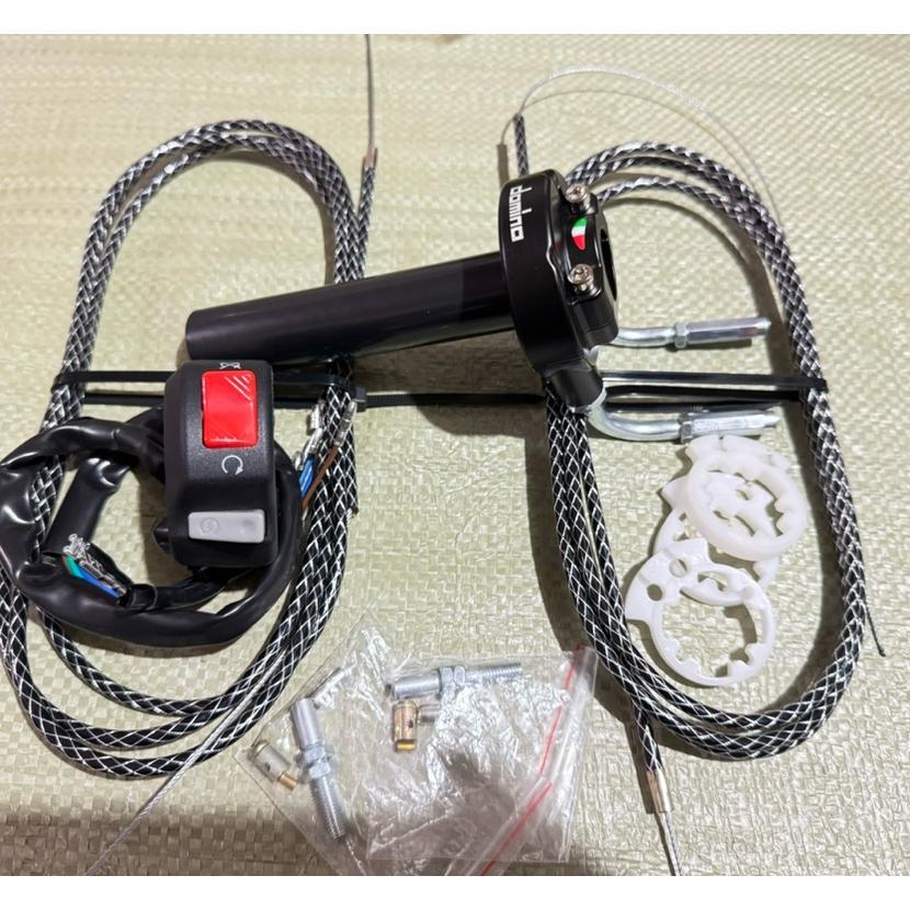 Paket Hemat Gas Spontan + L Gas Cnc + 2Kabel Gas Serat Carbon Sonic Fu Vixion Nmax Pcx Vario125/150 
