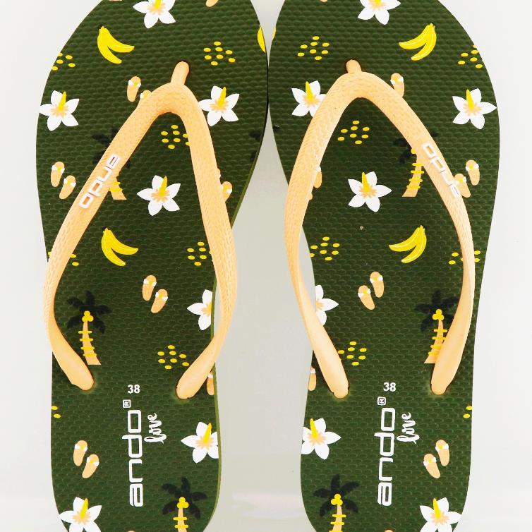 New Edition Ando Palm Olive/Peach - Sandal Wanita Terbaru Rumah Ando